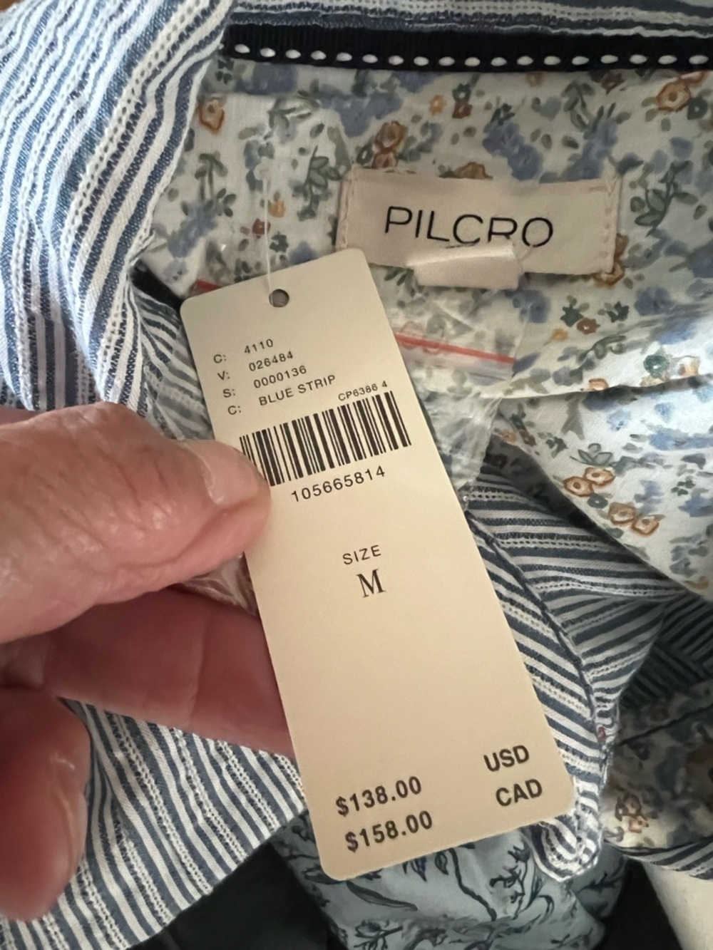 Anthropologie Pilcro mix print button down shirt - Picture 5 of 5